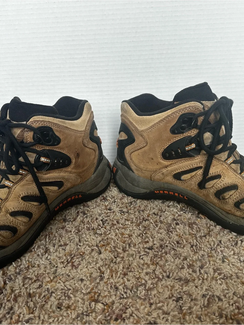 Merrell Brown and Black Men's Hiking Boots